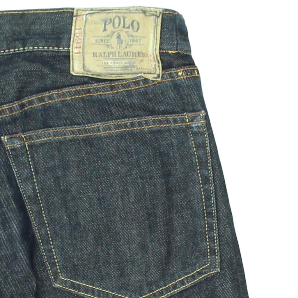 Polo Ralph Lauren Mens Blue Tapered Jeans | Vintage 90s Denim Trousers VTG | Vintage Messina Hembry | Thrift | Second-Hand Messina Hembry | Used Clothing | Messina Hembry 