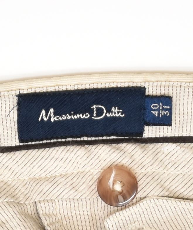 MASSIMO DUTTI Womens Slim Chino Trousers W31 L29 Beige Cotton | Vintage | Thrift | Second-Hand | Used Clothing | Messina Hembry 