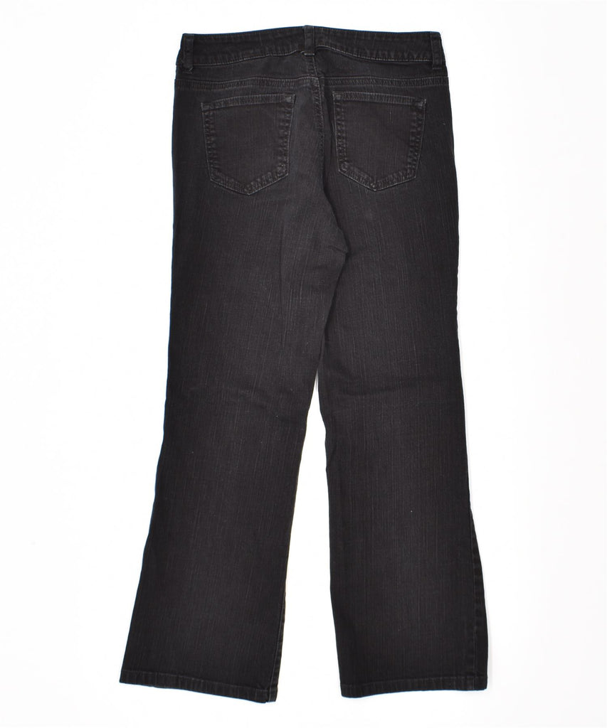 DKNY Womens Flared Jeans US 8 Medium W29 L27 Black Cotton | Vintage | Thrift | Second-Hand | Used Clothing | Messina Hembry 