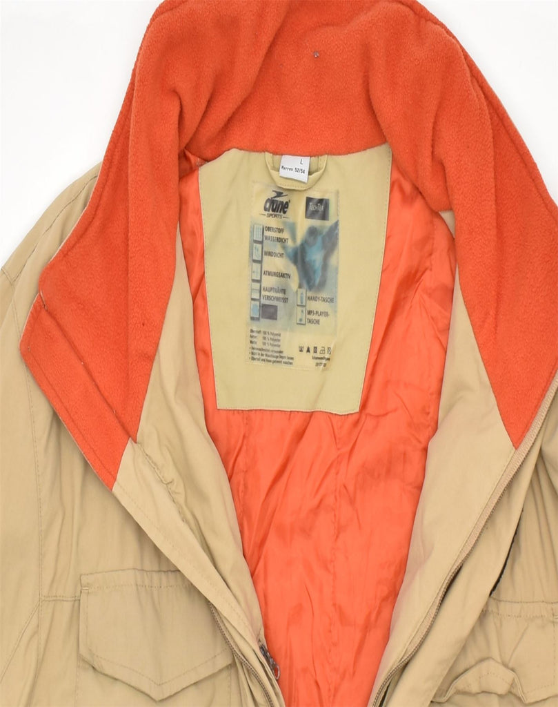 CRANE Mens Windbreaker Jacket EU 52/54 Large Beige | Vintage | Thrift | Second-Hand | Used Clothing | Messina Hembry 