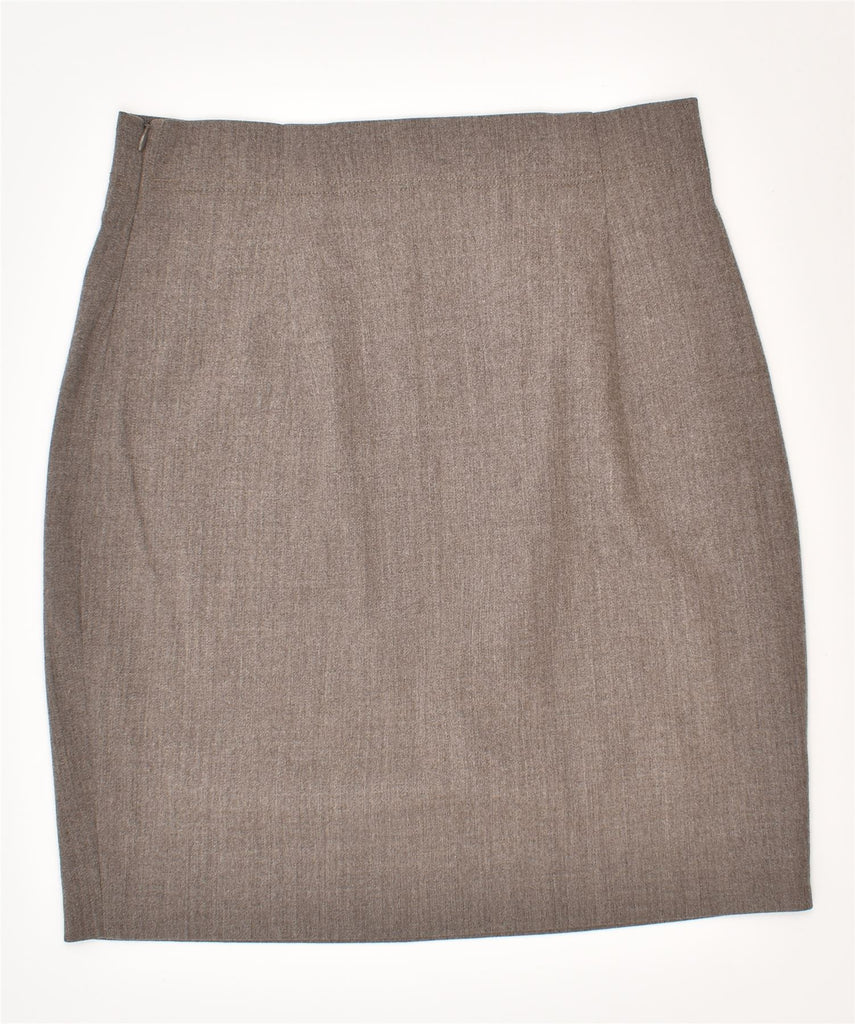 BASIC Womens Pencil Skirt Medium W30 Grey Vintage | Vintage | Thrift | Second-Hand | Used Clothing | Messina Hembry 