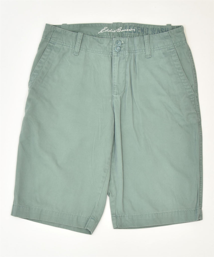 EDDIE BAUER Womens Chino Shorts US 6 Medium W30 Green Cotton Classic | Vintage | Thrift | Second-Hand | Used Clothing | Messina Hembry 