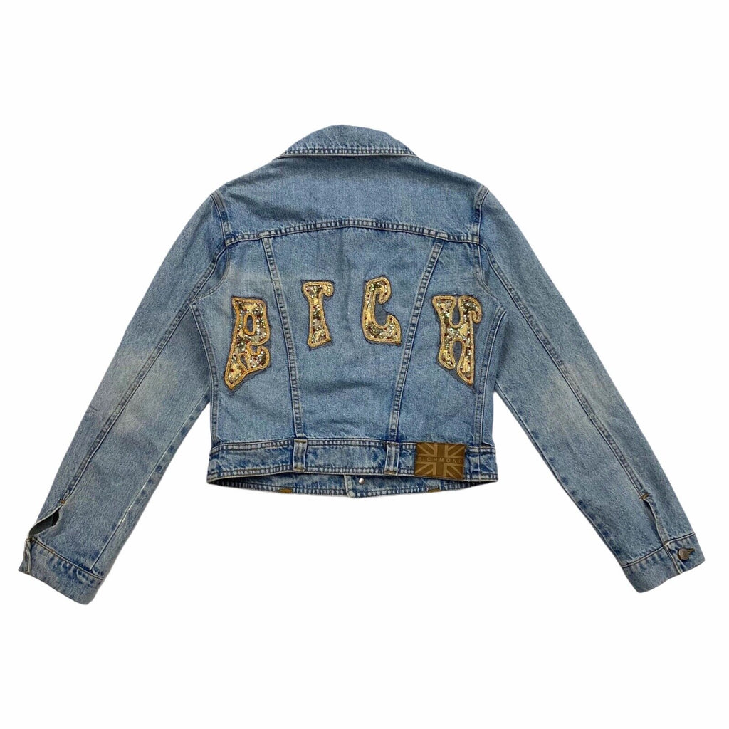 Richmond Women's Denim Jacket | Vintage High End Luxury Designer Blue Jean VTG | Vintage Messina Hembry | Thrift | Second-Hand Messina Hembry | Used Clothing | Messina Hembry 