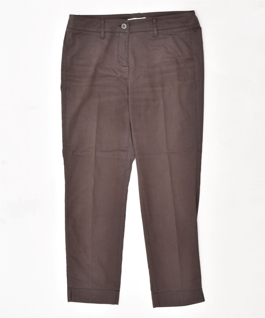 MARELLA Womens Slim Casual Trousers W31 L25 Brown Cotton | Vintage | Thrift | Second-Hand | Used Clothing | Messina Hembry 