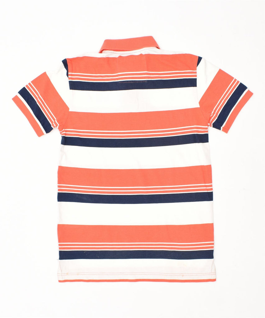 AEROPOSTALE Mens Polo Shirt Small Orange Striped Cotton | Vintage | Thrift | Second-Hand | Used Clothing | Messina Hembry 