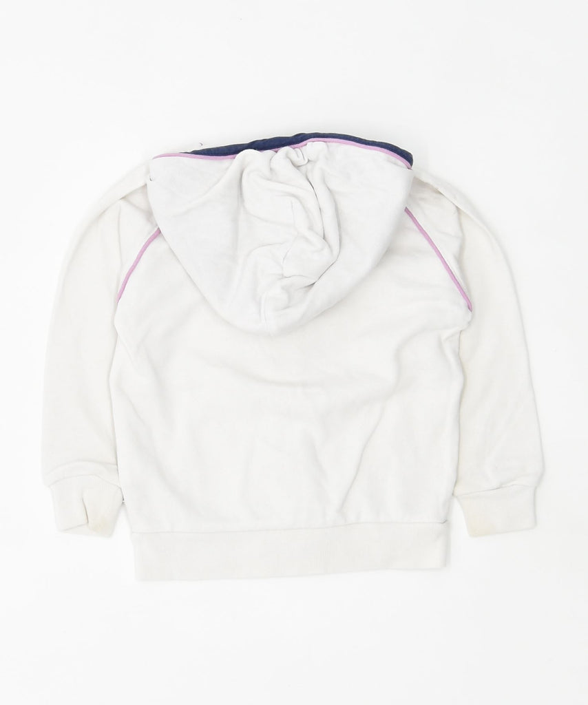 CHAMPION Girls Graphic Zip Hoodie Sweater 18-24 Months Large White Cotton | Vintage | Thrift | Second-Hand | Used Clothing | Messina Hembry 