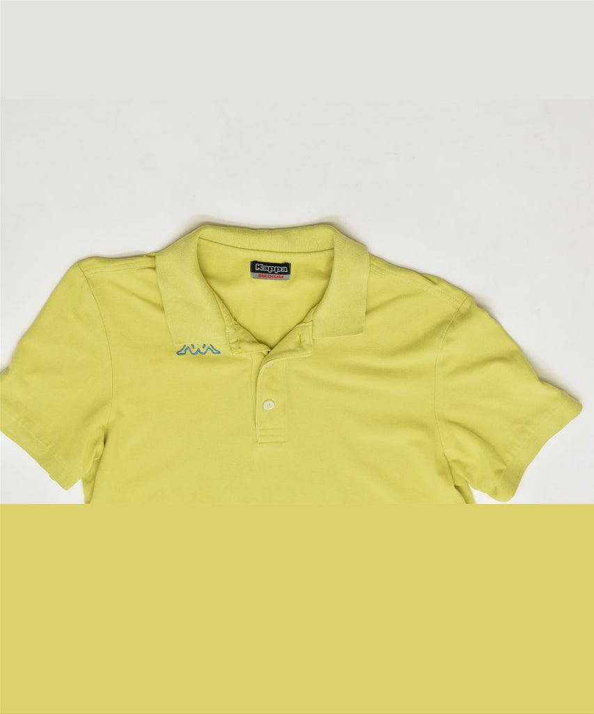 KAPPA Mens Polo Shirt Medium Yellow Cotton | Vintage | Thrift | Second-Hand | Used Clothing | Messina Hembry 