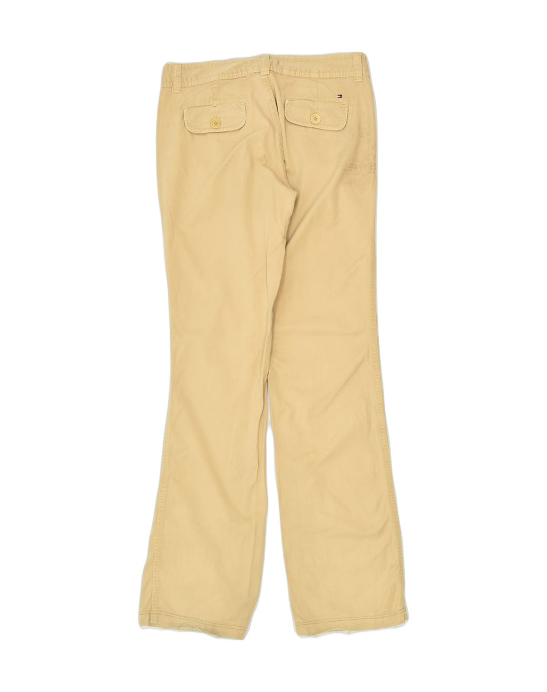 TOMMY HILFIGER Womens Straight Chino Trousers US4 Small W28 L32 Beige | Vintage | Thrift | Second-Hand | Used Clothing | Messina Hembry 