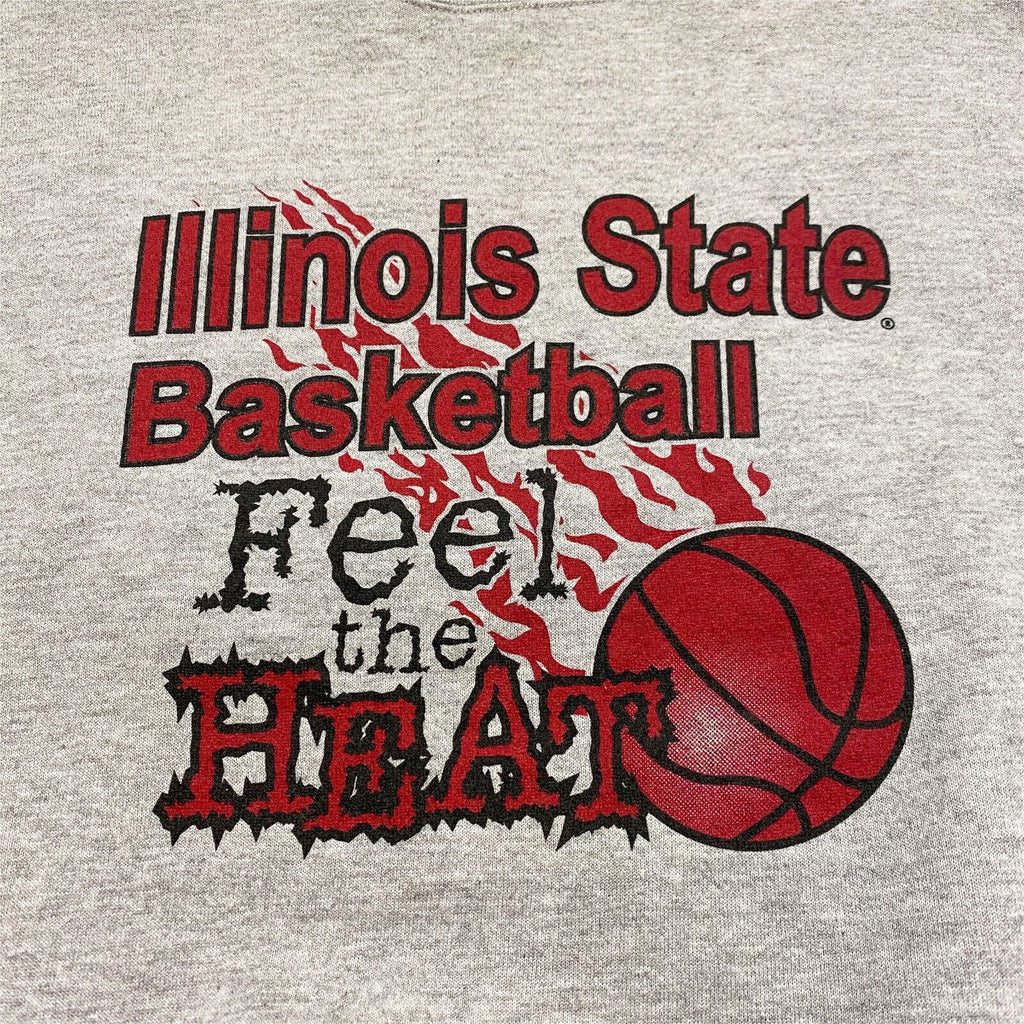 Illinois State Basketball Feel The Heat Sweatshirt | Vintage 90s Sports Jumper | Vintage Messina Hembry | Thrift | Second-Hand Messina Hembry | Used Clothing | Messina Hembry 