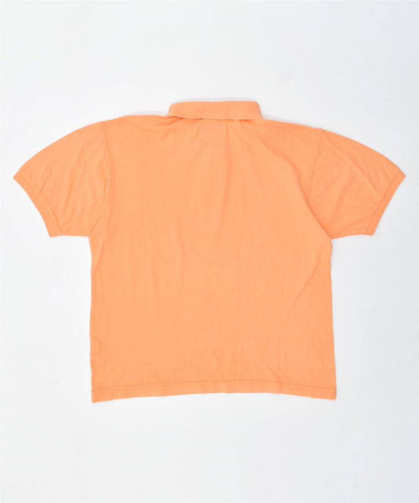 THINK PINK Mens Polo Shirt Small Orange Cotton | Vintage | Thrift | Second-Hand | Used Clothing | Messina Hembry 