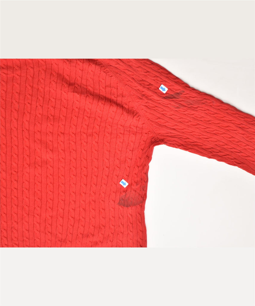 TOMMY HILFIGER Womens Crew Neck Jumper Sweater UK 18 XL Red Cotton | Vintage | Thrift | Second-Hand | Used Clothing | Messina Hembry 