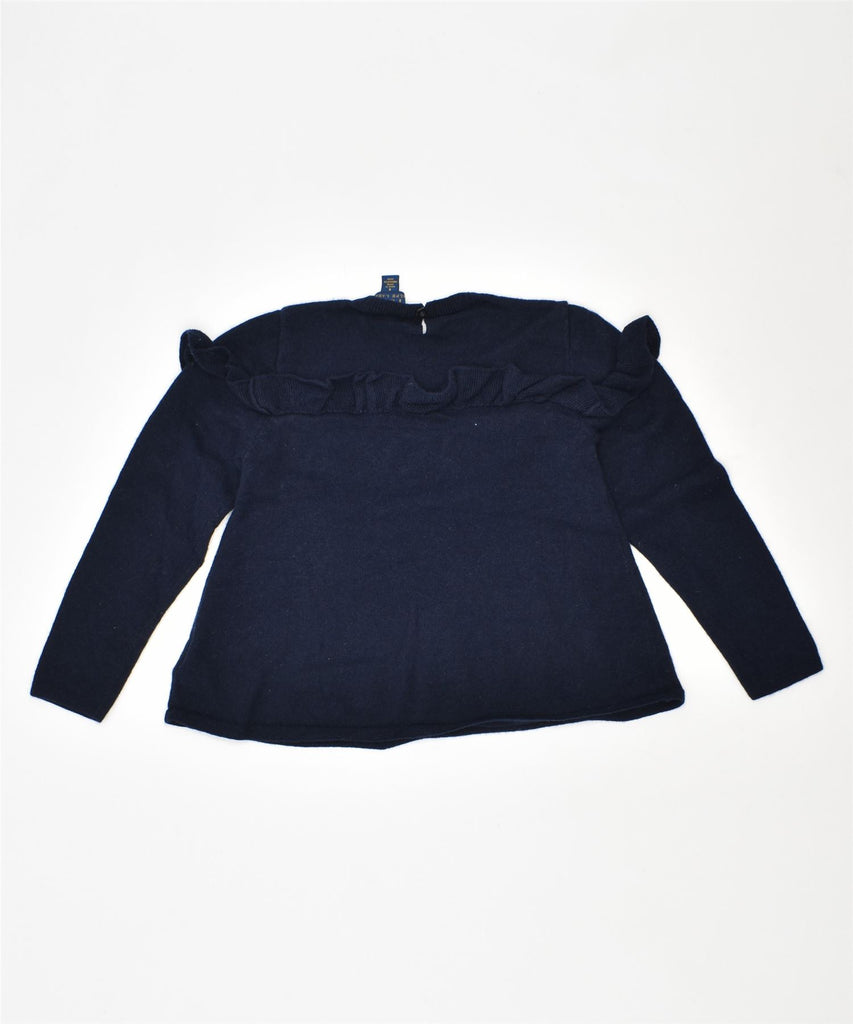 POLO RALPH LAUREN Girls Crew Neck Jumper Sweater 5-6 Years Navy Blue | Vintage | Thrift | Second-Hand | Used Clothing | Messina Hembry 