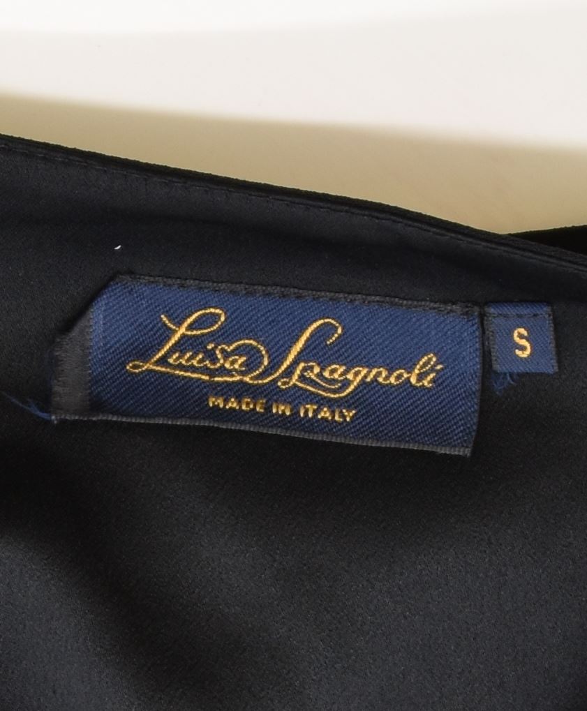 LUISA SPAGNOLI Womens Cardigan Sweater UK 10 Small Black Acetate | Vintage | Thrift | Second-Hand | Used Clothing | Messina Hembry 