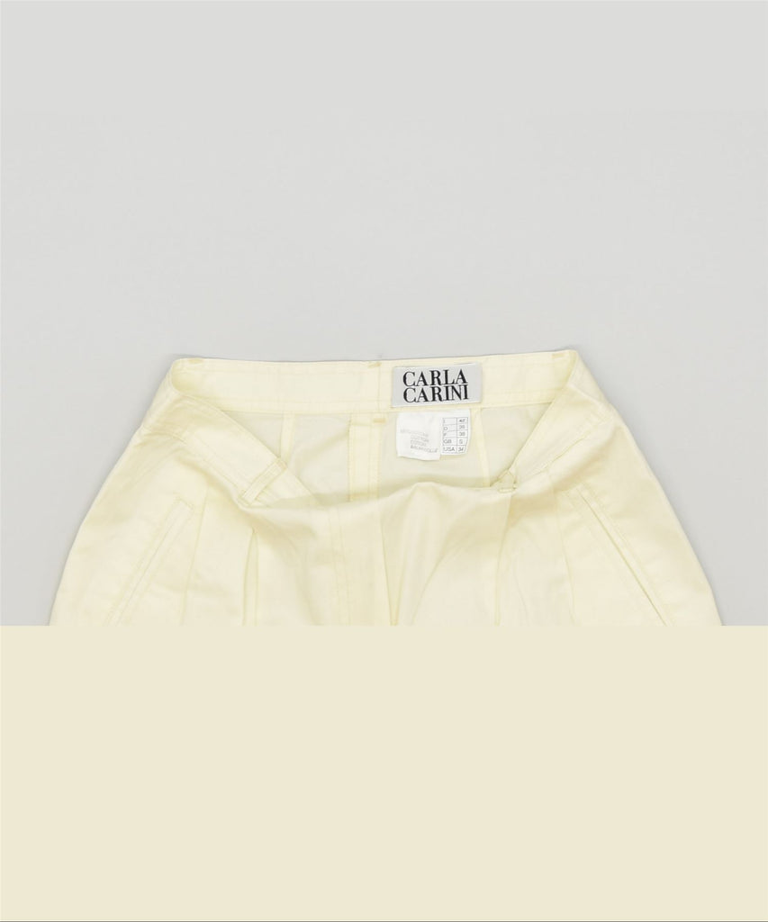 CARLA CARINI Womens Tapered Pegged Chino Trousers Small W26 L29 Off White | Vintage | Thrift | Second-Hand | Used Clothing | Messina Hembry 