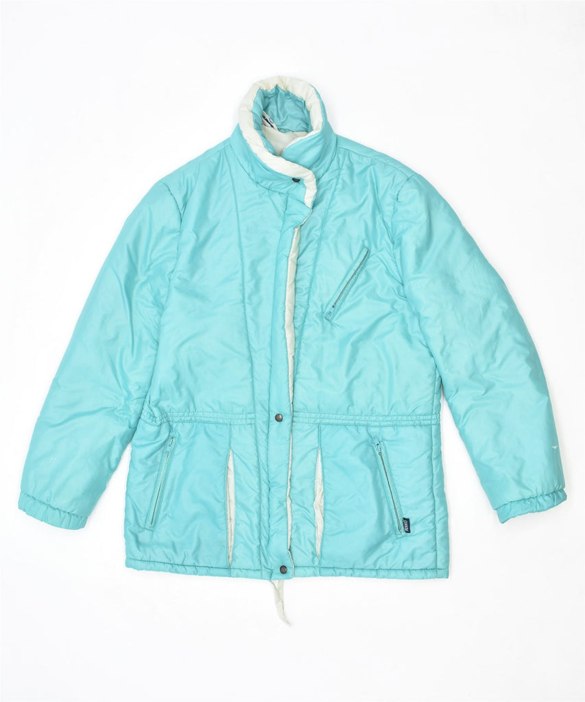 RODEO Womens Windbreaker Jacket UK 16 Large Turquoise Polyester Vintage | Vintage | Thrift | Second-Hand | Used Clothing | Messina Hembry 