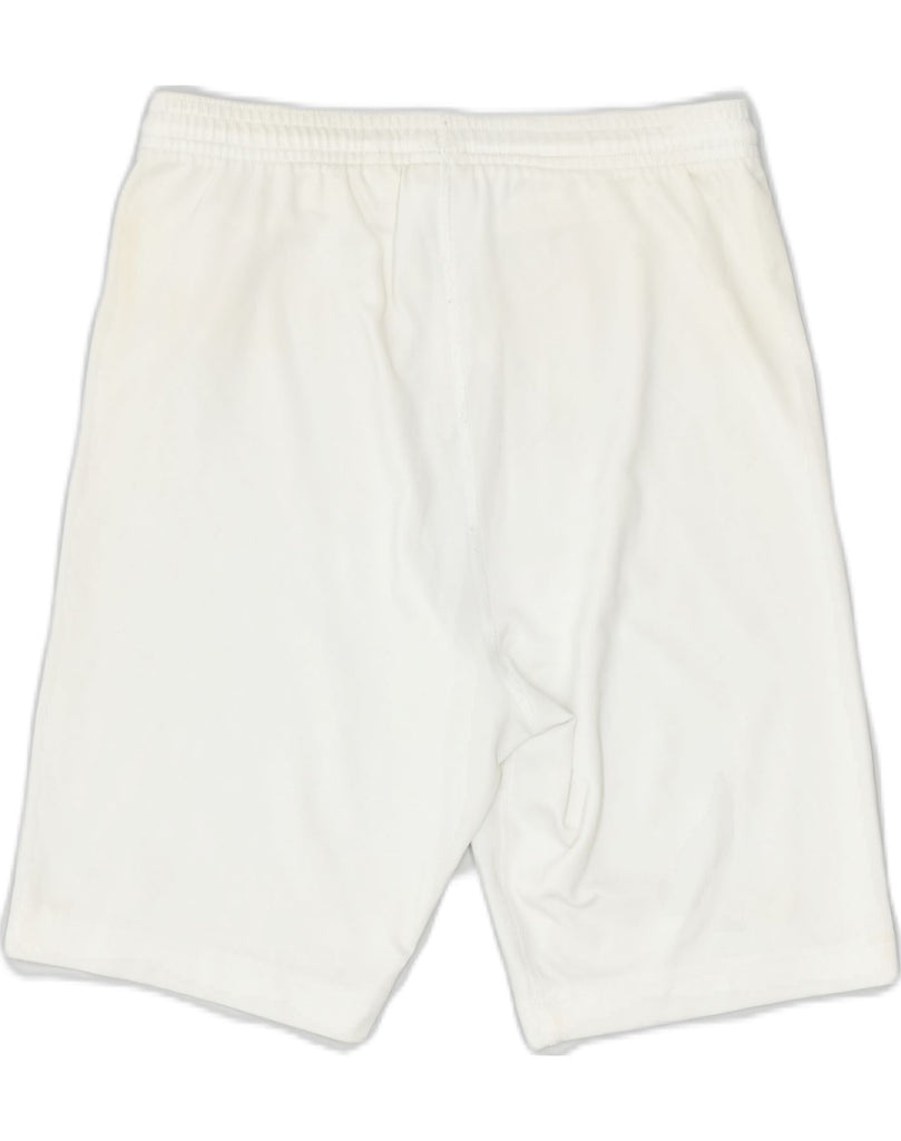 ADIDAS Mens Sport Shorts UK 32 XS Off White Polyester | Vintage | Thrift | Second-Hand | Used Clothing | Messina Hembry 