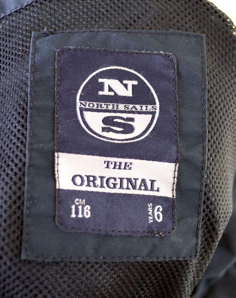 NORTH SAILS Boys Windbreaker Jacket 5-6 Years Navy Blue Nylon - Second Hand & Vintage Designer Clothing - Messina Hembry