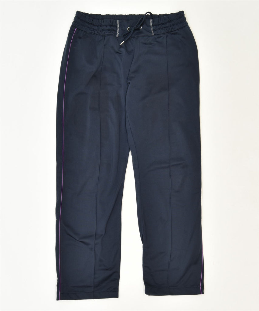 CHAMPION Womens Heritage Fit Tracksuit Trousers UK 14 Large Navy Blue | Vintage | Thrift | Second-Hand | Used Clothing | Messina Hembry 