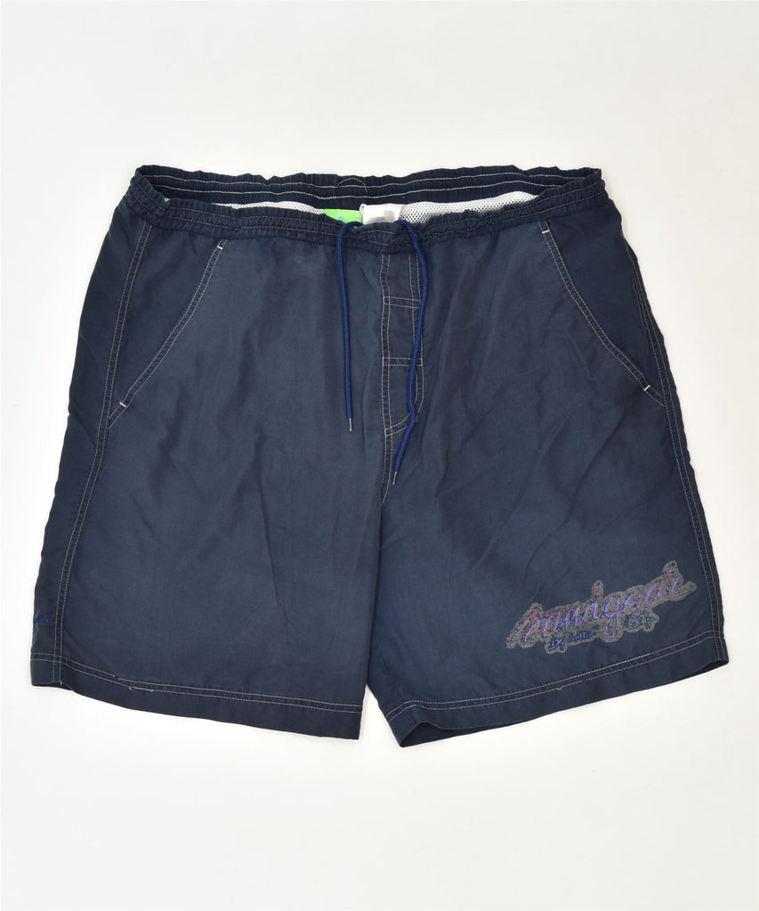 LOTTO Mens Sport Shorts 2XL Navy Blue Polyester Sports | Vintage | Thrift | Second-Hand | Used Clothing | Messina Hembry 