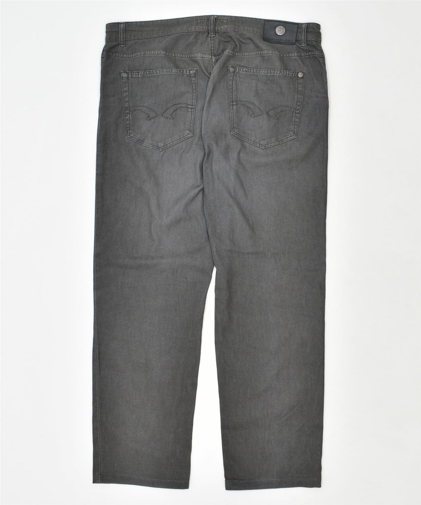 TRUSSARDI Mens Straight Jeans W38 L31 Grey Cotton | Vintage | Thrift | Second-Hand | Used Clothing | Messina Hembry 