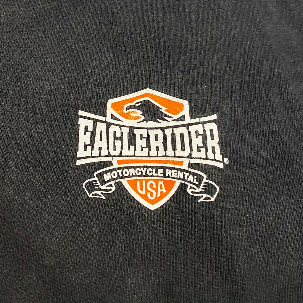 Eagle Rider Motorcycle Rental USA San Diego Tshirt | Vintage 90s Biker Black VTG | Vintage Messina Hembry | Thrift | Second-Hand Messina Hembry | Used Clothing | Messina Hembry 