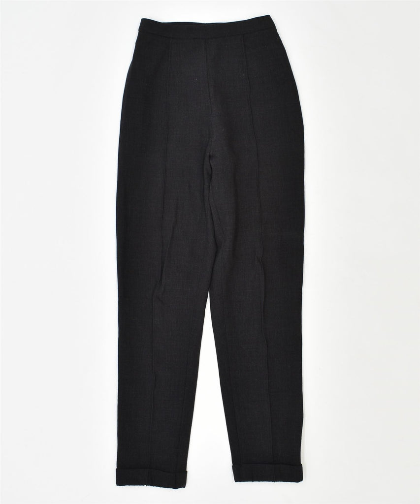 VINTAGE Womens Slim Suit Trousers W24 L30 Black | Vintage | Thrift | Second-Hand | Used Clothing | Messina Hembry 