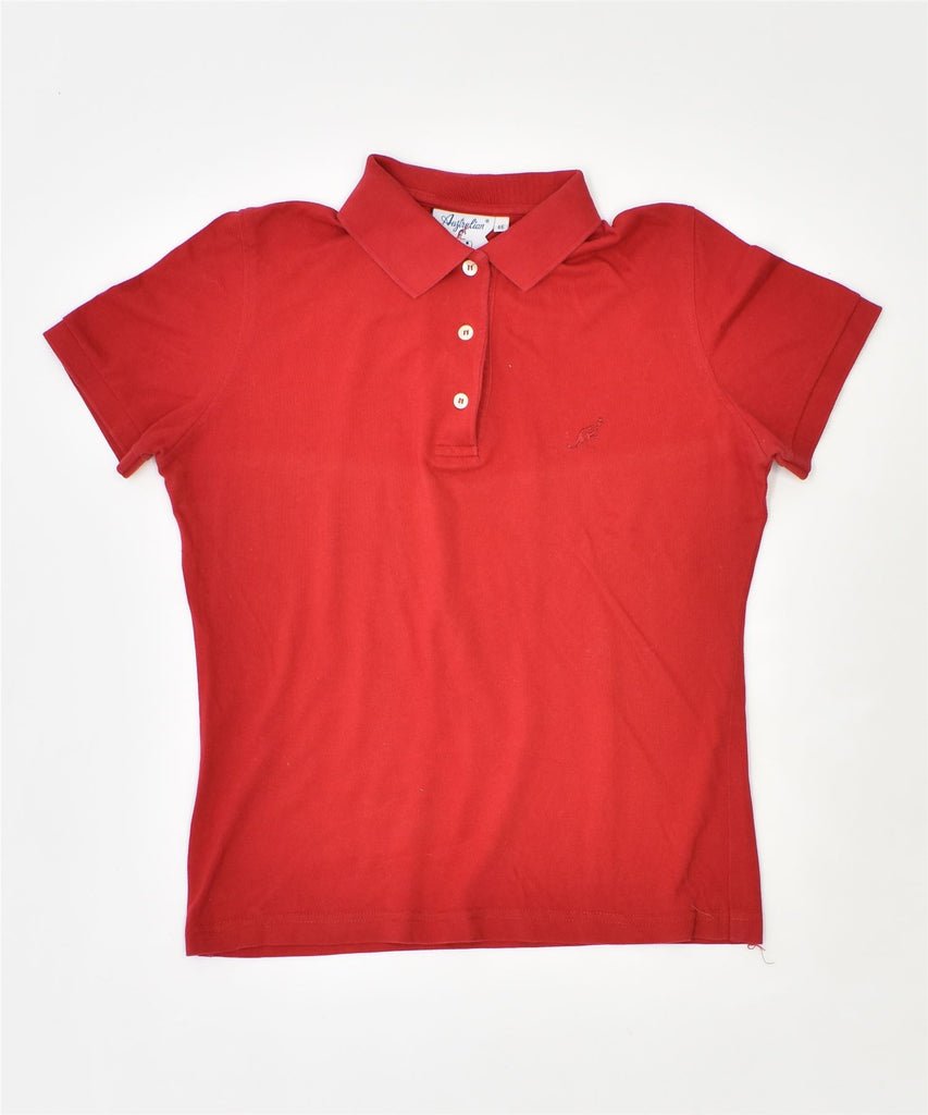 AUSTRALIAN L'ALPINA Womens Polo Shirt IT 46 Large Red | Vintage | Thrift | Second-Hand | Used Clothing | Messina Hembry 