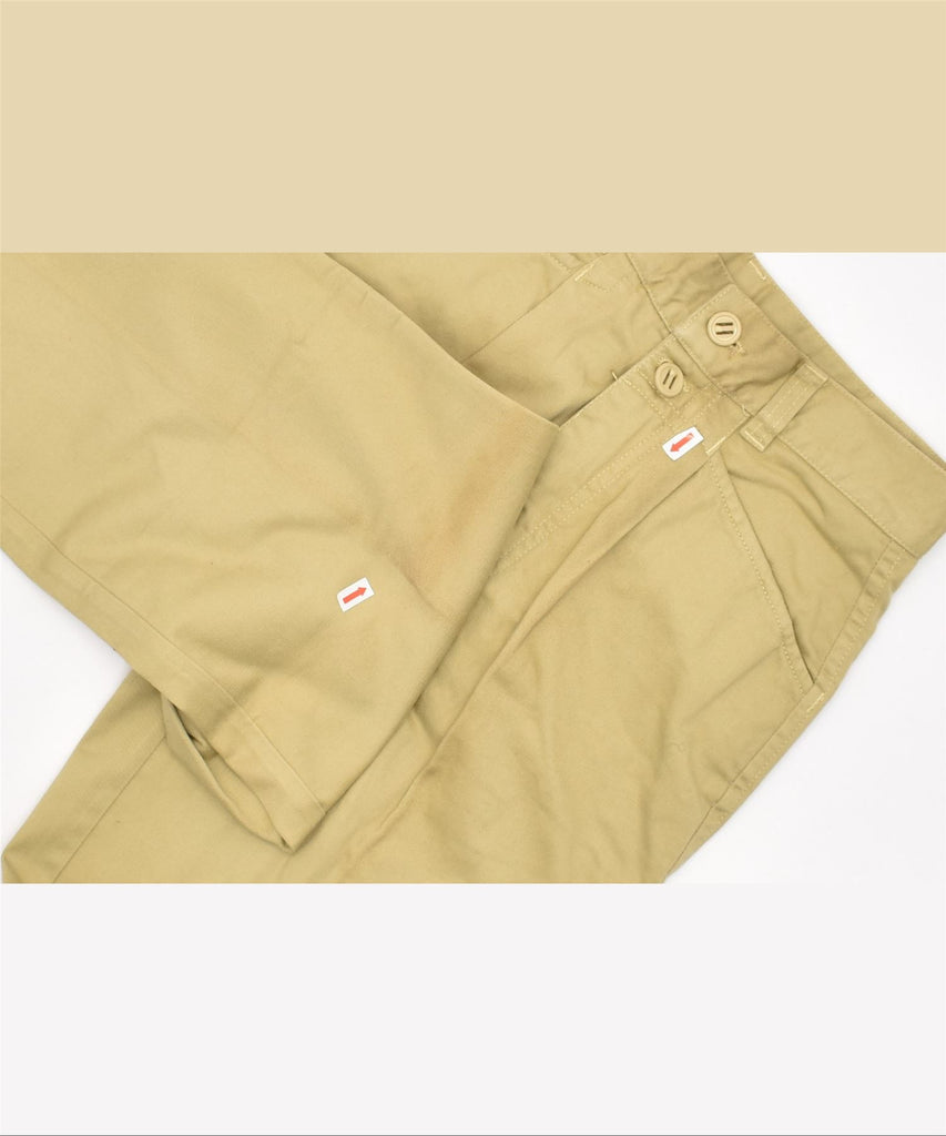 LEMON Womens Pegged Casual Trousers IT 42 Medium W28 L33 Beige Cotton | Vintage | Thrift | Second-Hand | Used Clothing | Messina Hembry 