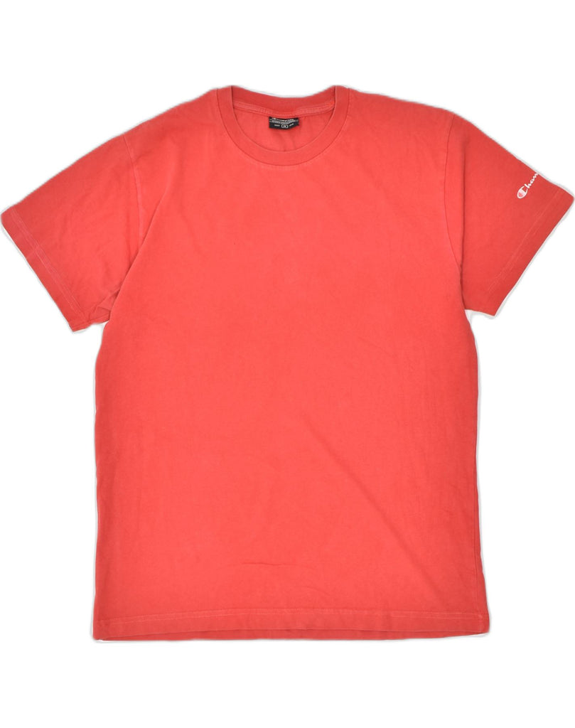 CHAMPION Mens T-Shirt Top Medium Red Cotton | Vintage | Thrift | Second-Hand | Used Clothing | Messina Hembry 