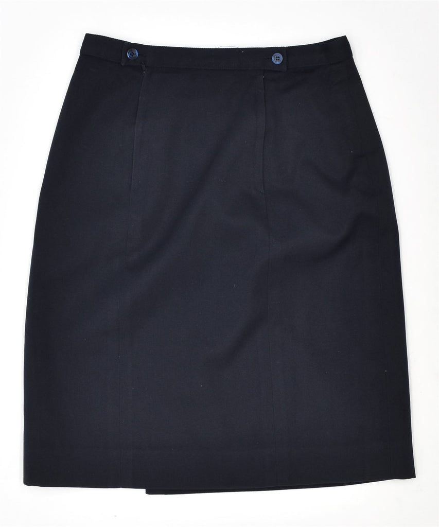 VINTAGE Womens Straight Skirt Small W27 Navy Blue | Vintage | Thrift | Second-Hand | Used Clothing | Messina Hembry 