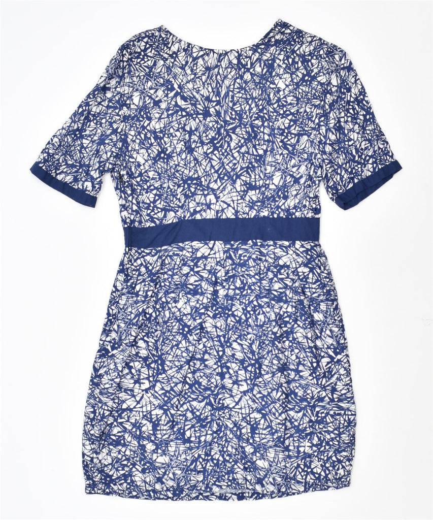 VINTAGE Womens Sheath Dress UK 12 Medium Navy Blue | Vintage | Thrift | Second-Hand | Used Clothing | Messina Hembry 