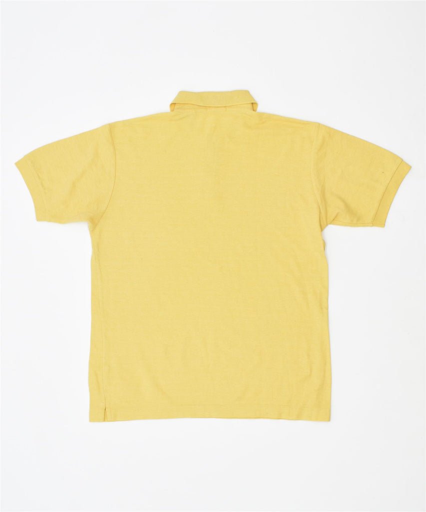 FILA Mens Polo Shirt IT 50 Medium Yellow Cotton | Vintage | Thrift | Second-Hand | Used Clothing | Messina Hembry 