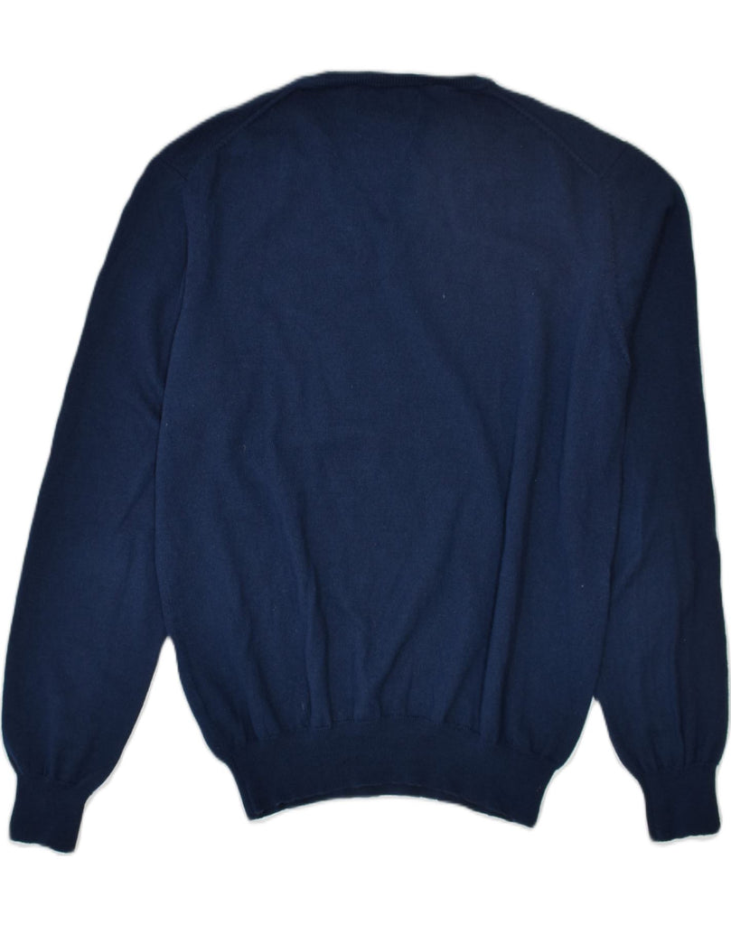 MARLBORO CLASSICS Womens V-Neck Jumper Sweater UK 18 XL Navy Blue | Vintage | Thrift | Second-Hand | Used Clothing | Messina Hembry 