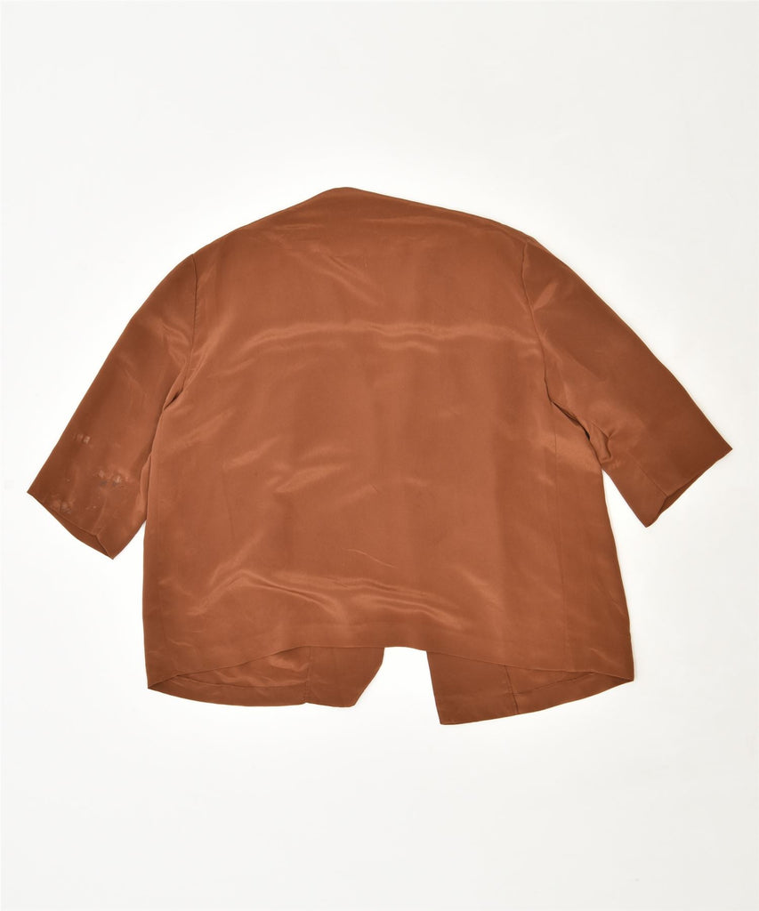 Womens 3/4 Sleeve Blazer Jacket UK 18 XL Brown Vintage | Vintage | Thrift | Second-Hand | Used Clothing | Messina Hembry 