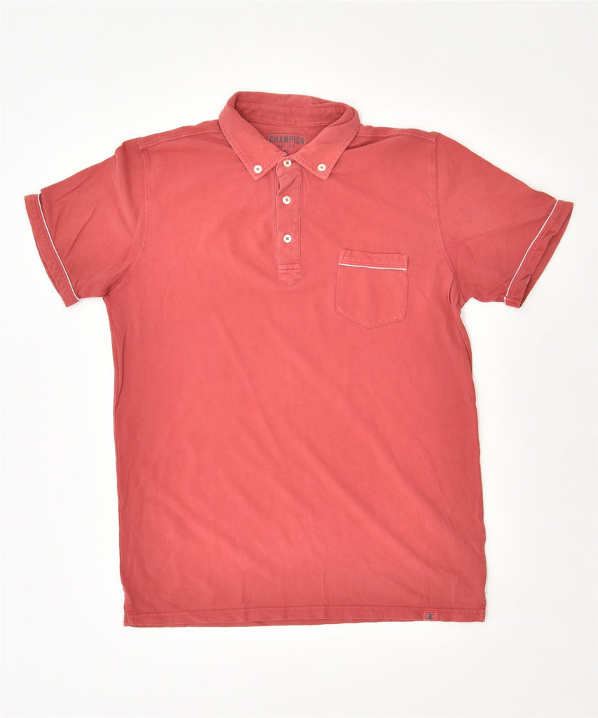 CHAMPION Mens Polo Shirt XL Red Cotton | Vintage | Thrift | Second-Hand | Used Clothing | Messina Hembry 