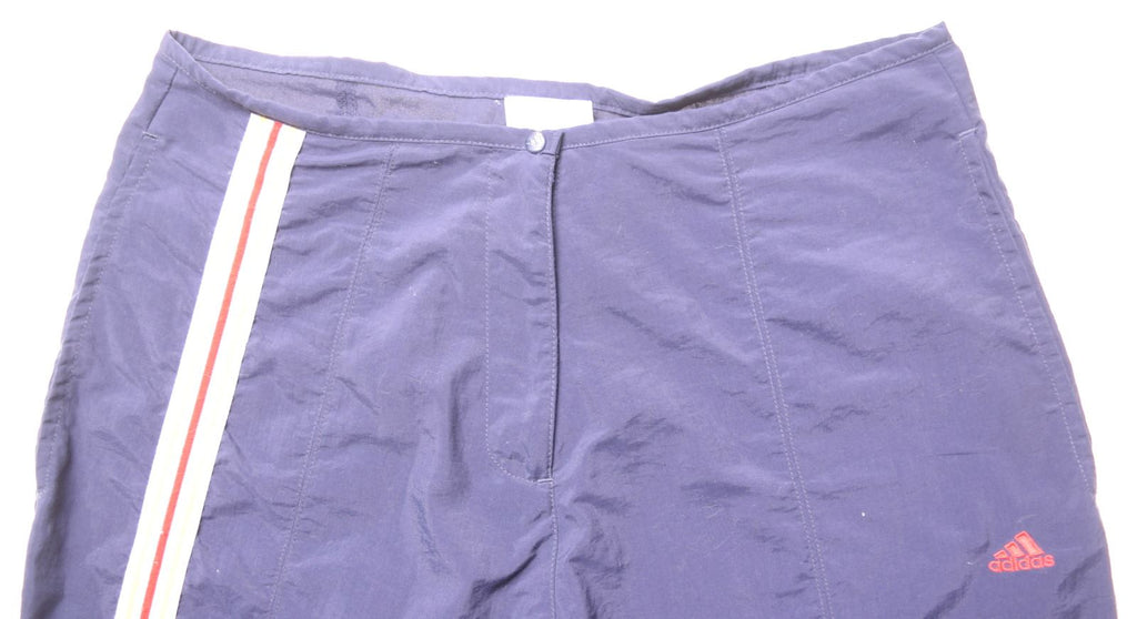 ADIDAS Girls Sport Shorts 15-16 Years Navy Blue Polyester - Second Hand & Vintage Designer Clothing - Messina Hembry