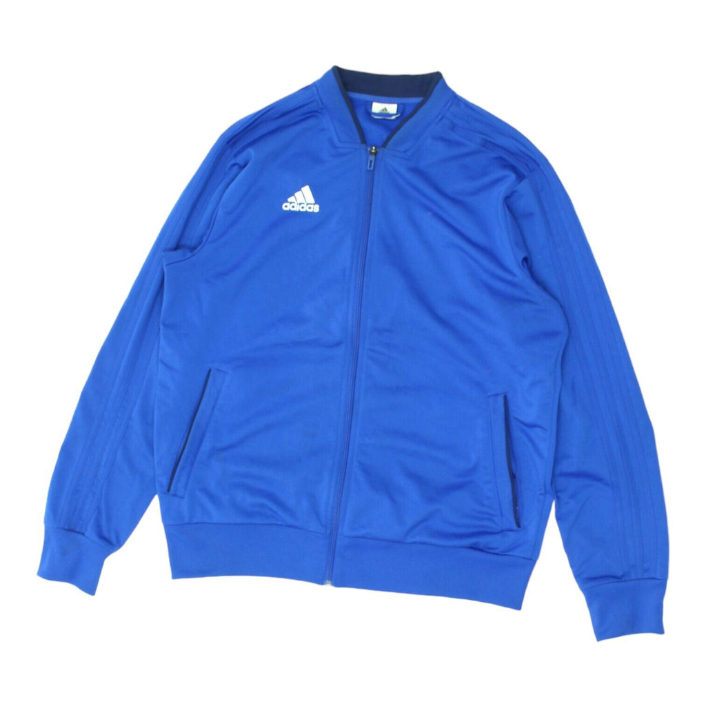 Adidas Mens Blue Soft Shell Full Zip Track Jacket | Sportswear VTG | Vintage Messina Hembry | Thrift | Second-Hand Messina Hembry | Used Clothing | Messina Hembry 