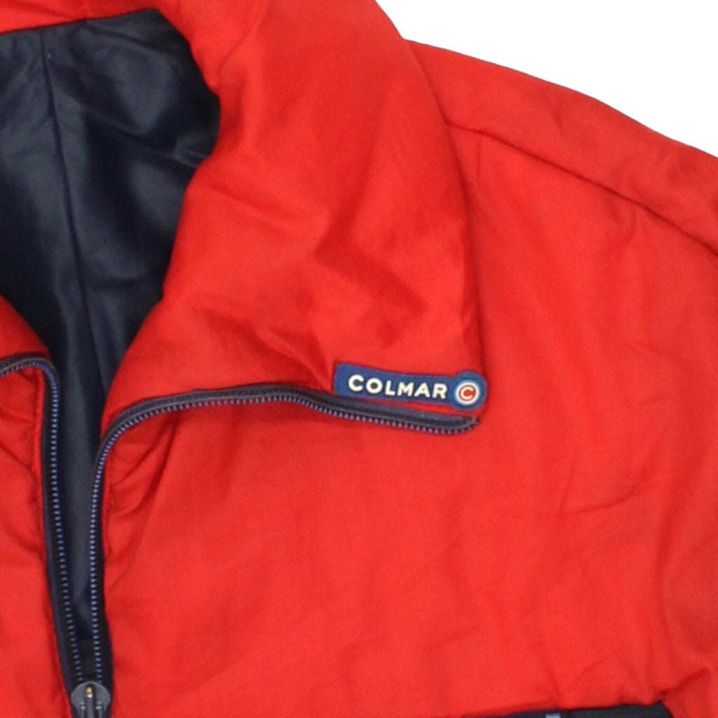 Colmar Mens Red Navy Blue Half Padded Jacket | Vintage High End Designer VTG | Vintage Messina Hembry | Thrift | Second-Hand Messina Hembry | Used Clothing | Messina Hembry 