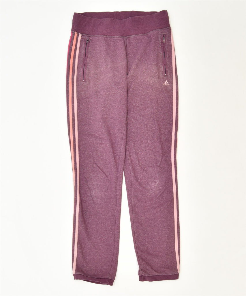 ADIDAS Womens Tracksuit Trousers UK 8/10 Small Purple Cotton Sports | Vintage | Thrift | Second-Hand | Used Clothing | Messina Hembry 