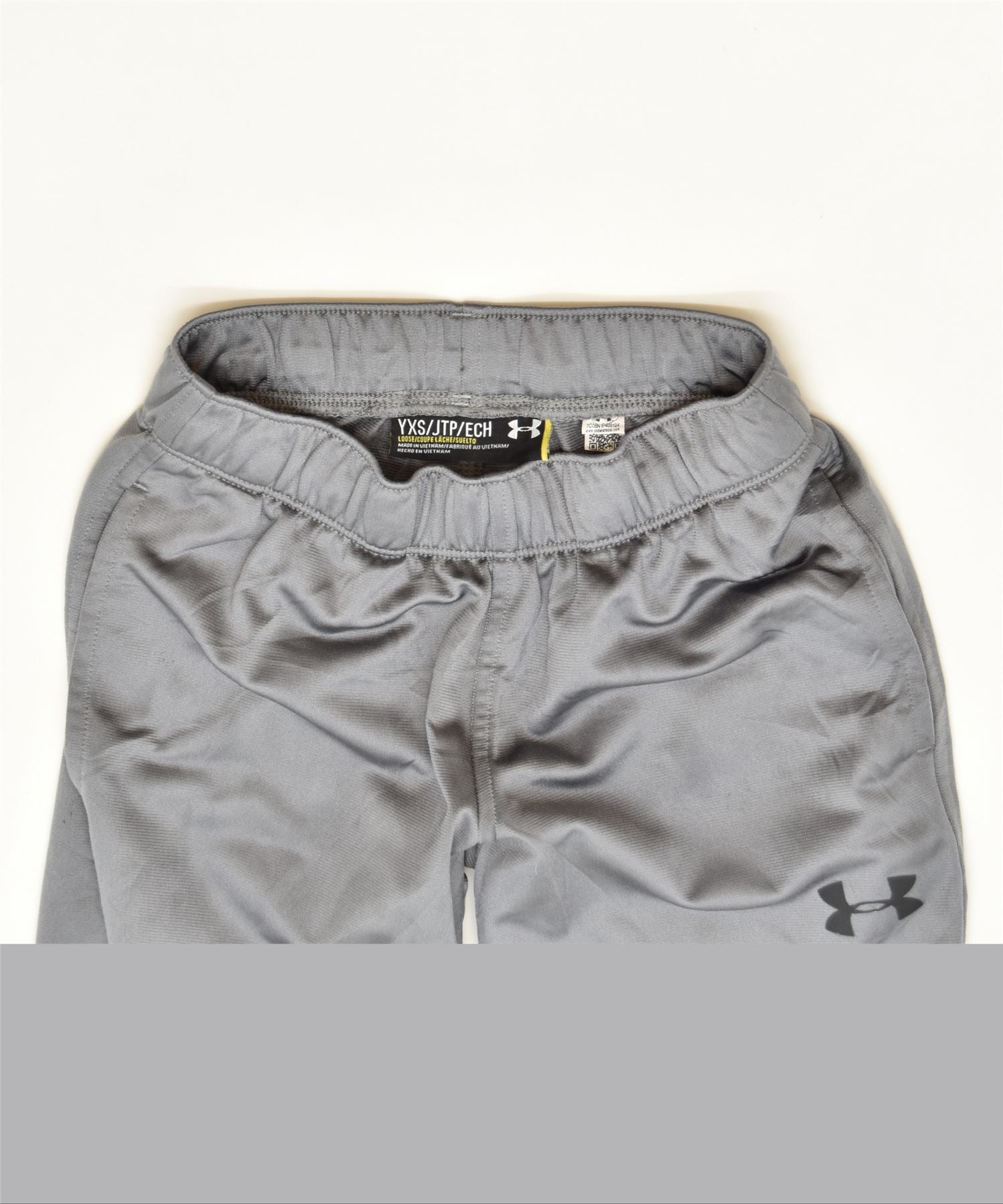 UNDER ARMOUR Girls Tracksuit Trousers 6-7 Years XS Grey Polyester Sports, Vintage & Second-Hand Clothing Online