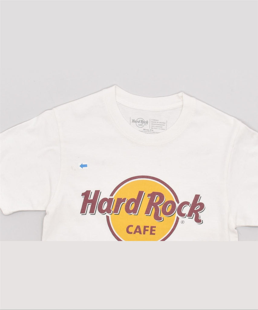 Hard Rock Mens Paris Graphic T-Shirt Top XS White Cotton | Vintage | Thrift | Second-Hand | Used Clothing | Messina Hembry 