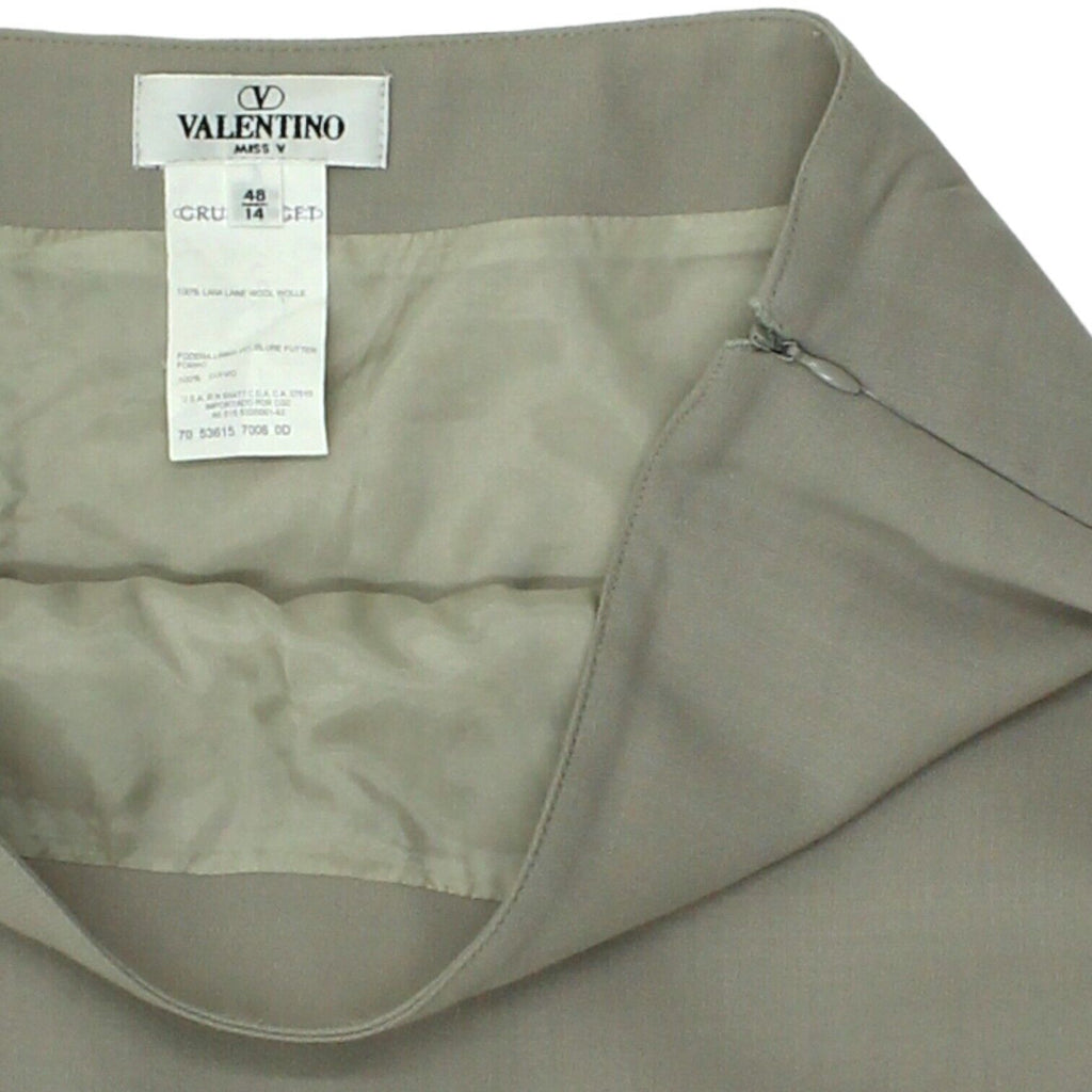 Valentino Miss V Womens Grey Skirt | Vintage High End Luxury Designer VTG | Vintage Messina Hembry | Thrift | Second-Hand Messina Hembry | Used Clothing | Messina Hembry 