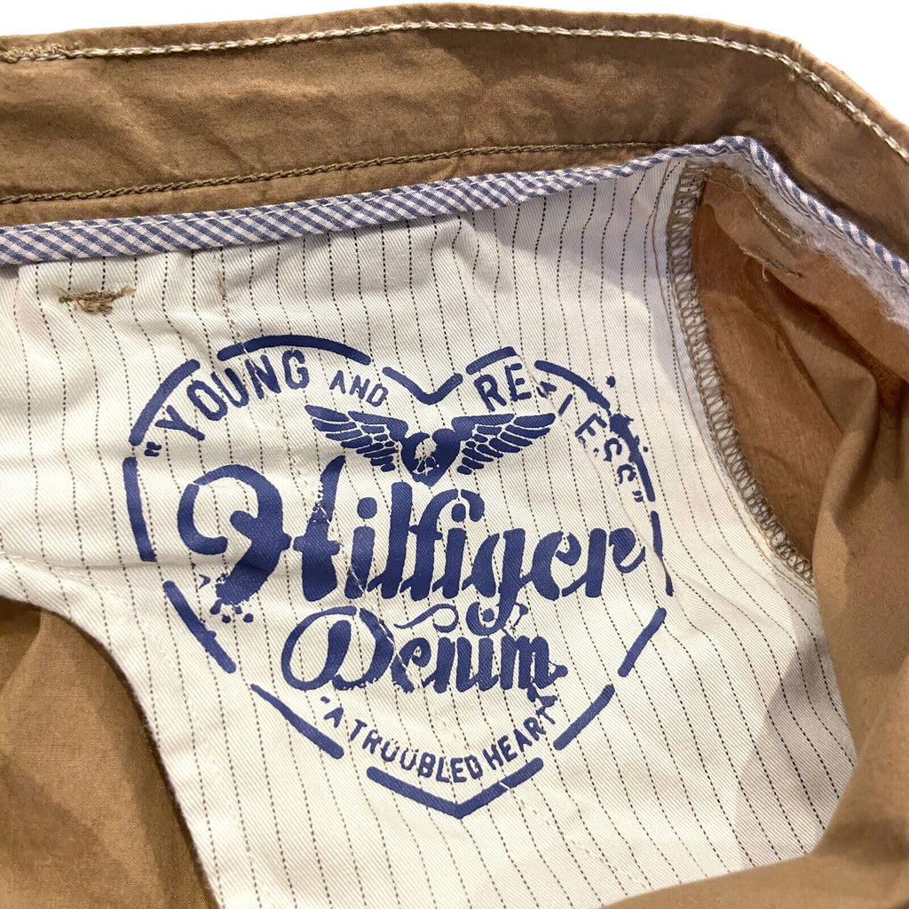 Tommy Hilfiger Womens Young & Relentless Chino Trousers | Vintage Designer Beige | Vintage Messina Hembry | Thrift | Second-Hand Messina Hembry | Used Clothing | Messina Hembry 