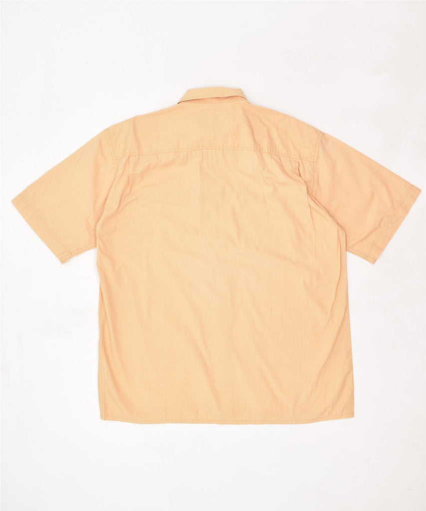 GALILEO Mens Short Sleeve Shirt XL Orange | Vintage | Thrift | Second-Hand | Used Clothing | Messina Hembry 