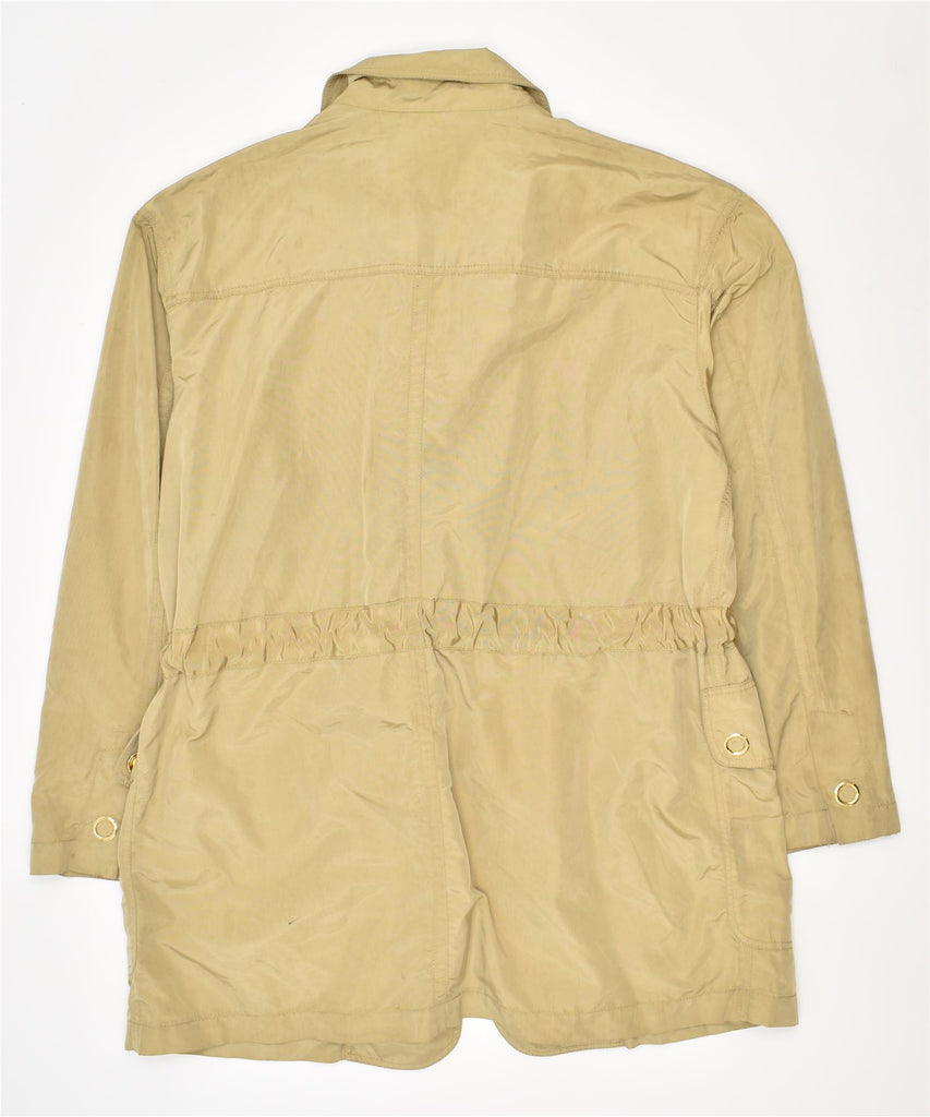 ICEBERG Womens Windbreaker Jacket IT 44 Medium Beige Nylon | Vintage | Thrift | Second-Hand | Used Clothing | Messina Hembry 