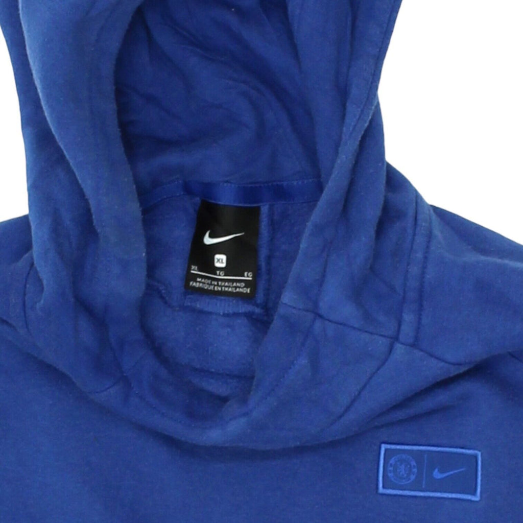 Chelsea FC Boys Blue Nike Pullover Hoodie | Retro Football Sweatshirt Hoody VTG | Vintage Messina Hembry | Thrift | Second-Hand Messina Hembry | Used Clothing | Messina Hembry 