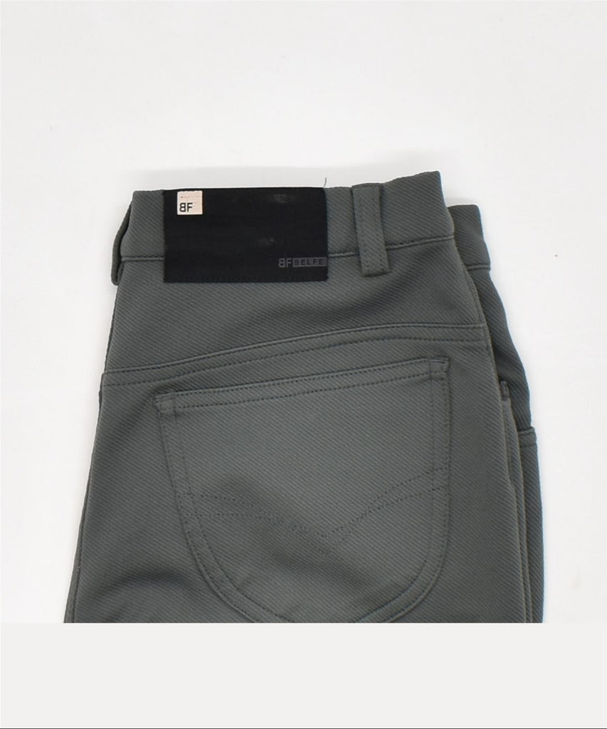 BELFE & BELFE Mens Slim Casual Trousers IT 44 Medium W28 L32 Grey | Vintage | Thrift | Second-Hand | Used Clothing | Messina Hembry 