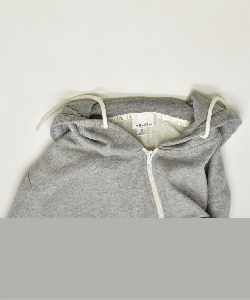 ELLESSE Mens Zip Hoodie Sweater Small Grey Cotton | Vintage | Thrift | Second-Hand | Used Clothing | Messina Hembry 