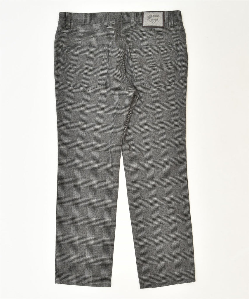 LUIGI BIANCHI Mens Slim Casual Trousers IT 50 Large W36 L30 Grey | Vintage | Thrift | Second-Hand | Used Clothing | Messina Hembry 