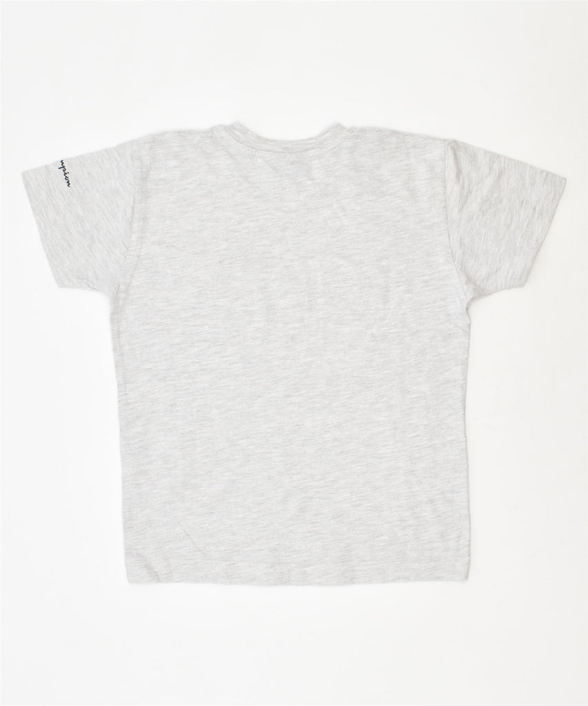 CHAMPION Boys T-Shirt Top 7-8 Years Small Grey Cotton | Vintage | Thrift | Second-Hand | Used Clothing | Messina Hembry 